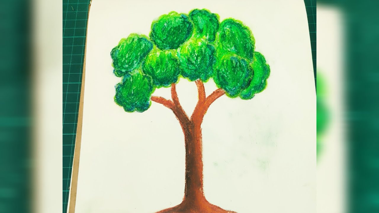 Tree drawing step by step 