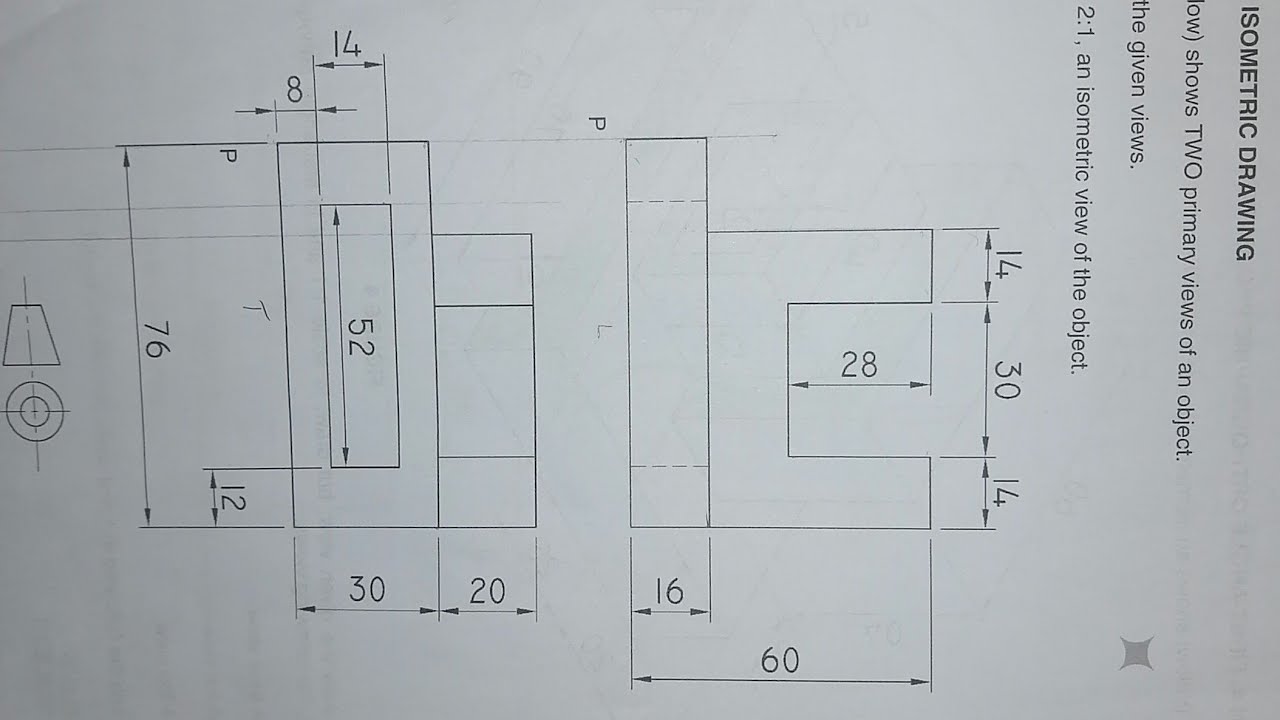 Isometric Drawing N1 (26/03/24) Part 1️⃣