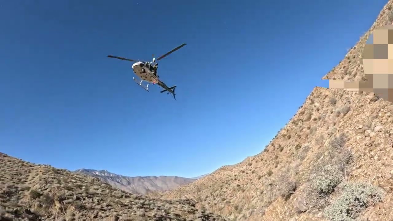 Helicopter Rescue of Hikers Trapped on a Treacherous Scree Slope!