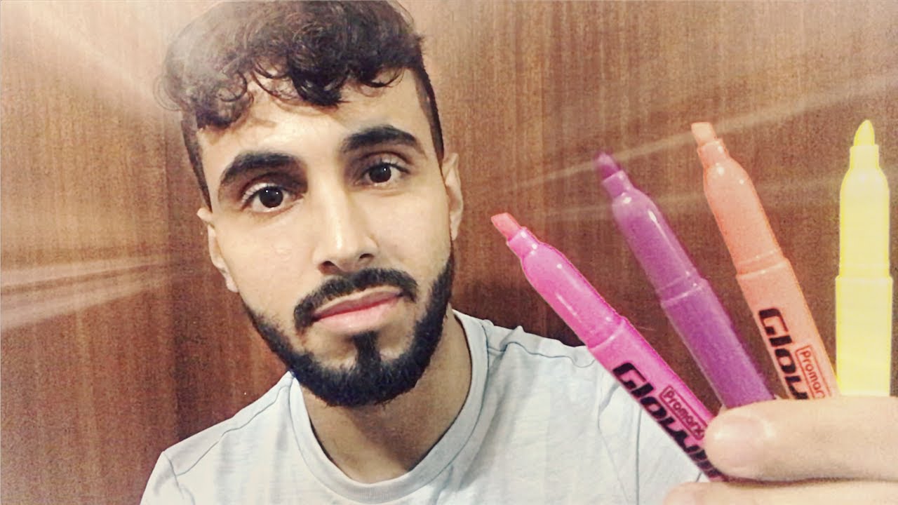 ASMR Coloring your face with highlighters | Personal Attention