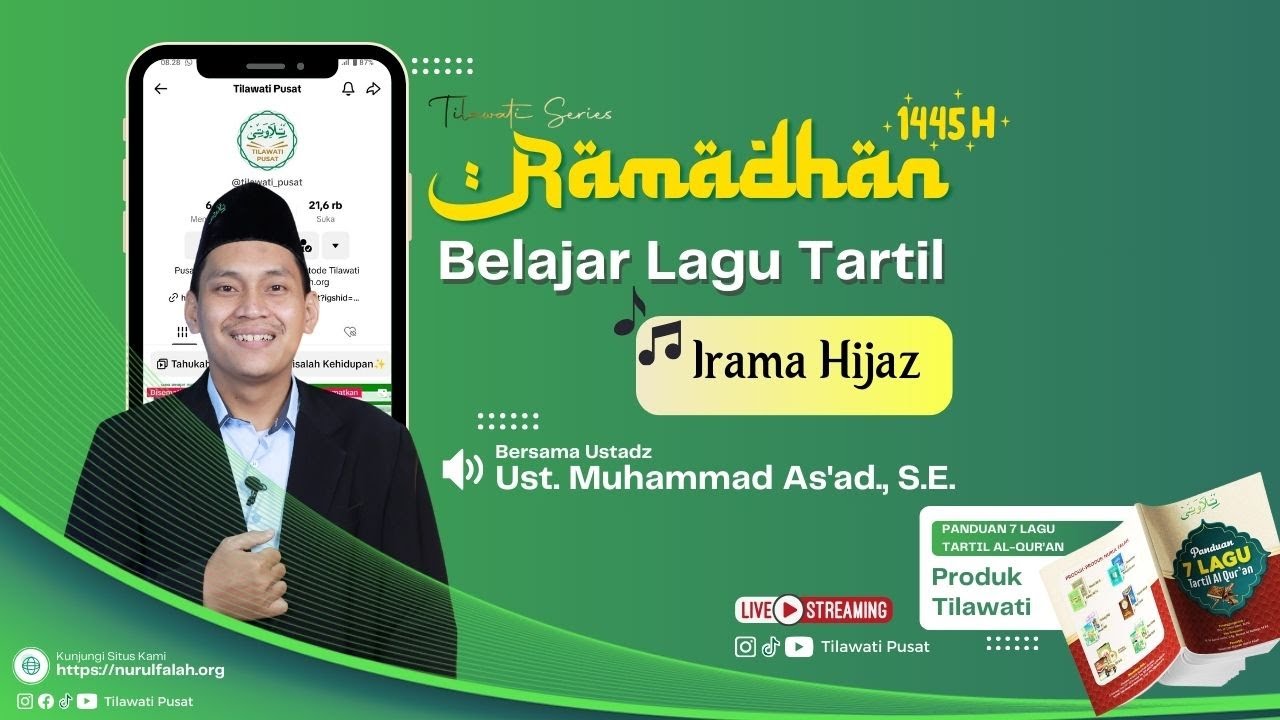 LIVE STREAMING - BELAJAR LAGU TARTIL IRAMA HIJAZ
