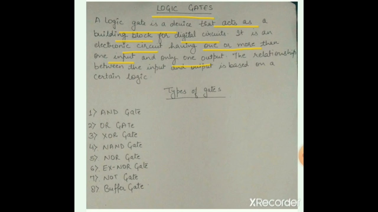 logic gates #definition