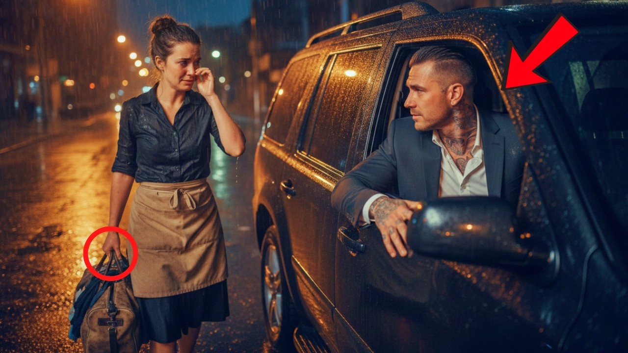 “What Happened!” The Mafia Boss Asked the Poor Waitress in the Rain — Minutes Later He…