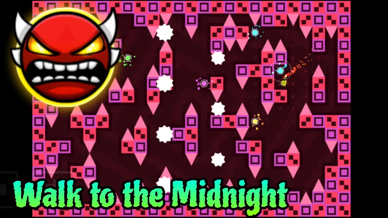 Walk to the Midnight by Anyvix 100% (Platformer Insane Demon) - Geometry Dash 2.2