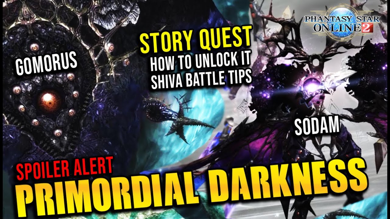 [PSO2 Global] Unlocking True Episode 6 Ending Primordial Darkness, Gomorus and Sodam Battle - Luster