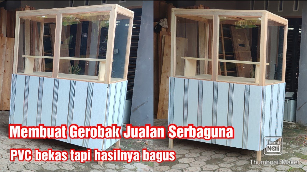Membuat Gerobak Jualan Serbaguna | Gerobak kayu Minimalis | Woodworking | Nina Taristiana