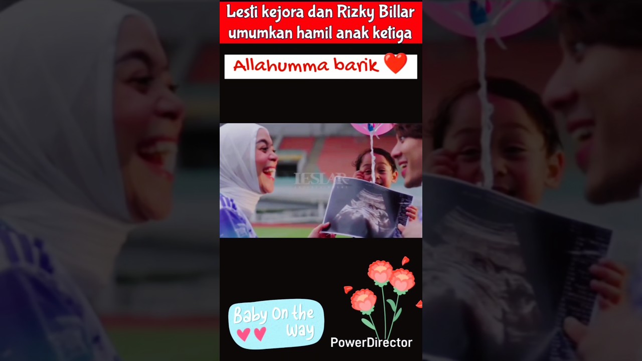 Lesti kejora & Rizky Billar umumkan hamil anak ketiga #lestikejora #rizkybillar #leslar #lestibillar