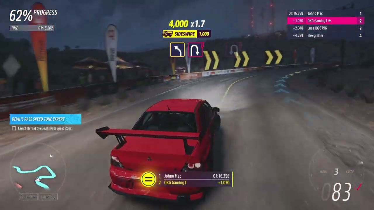 FH5 Rally  Evo VIII  Rally Tires on Asphalt  WI