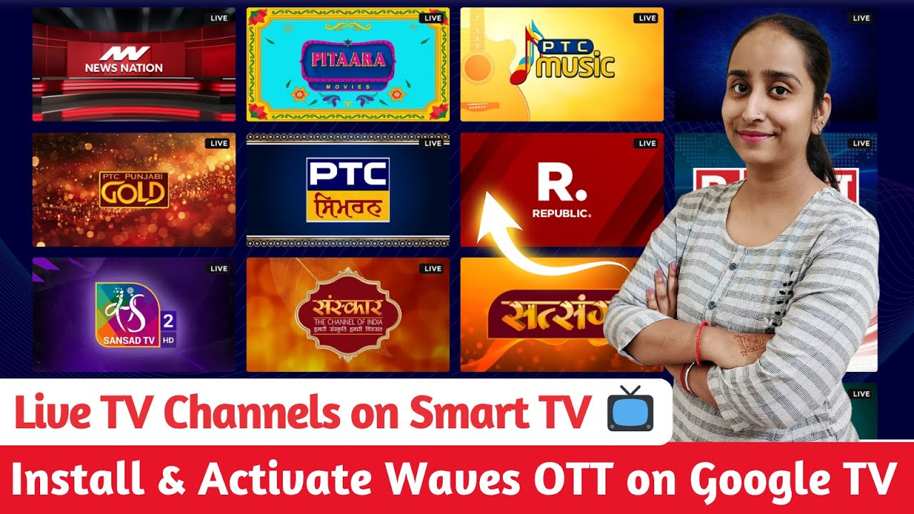 How to Install & Sign IN Waves OTT App on Google Smart TV 📺 | Waves OTT App