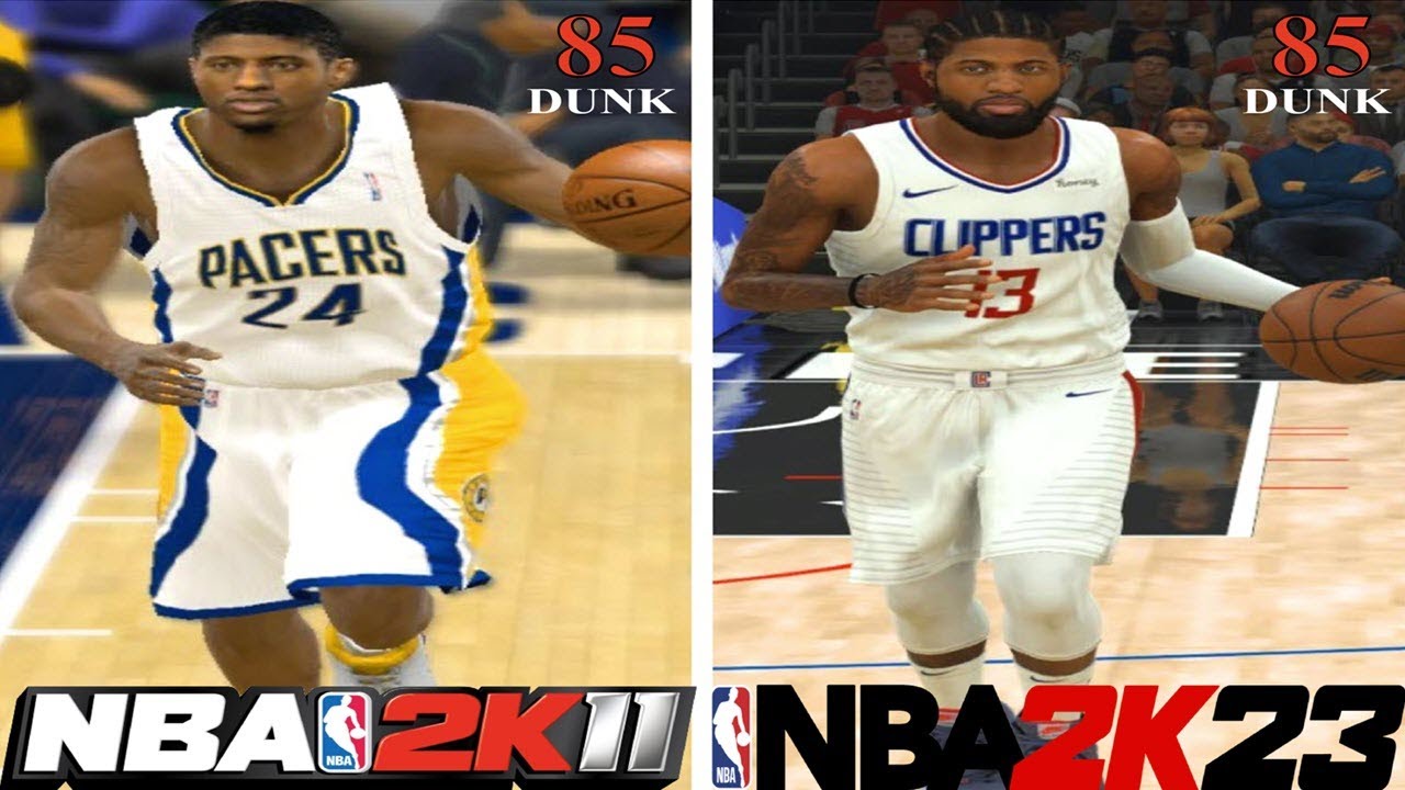 ДАНКИНГ С ПОЛОМ ДЖОРДЖЕМ в каждой гонке NBA 2K (2K11 - 2K23)