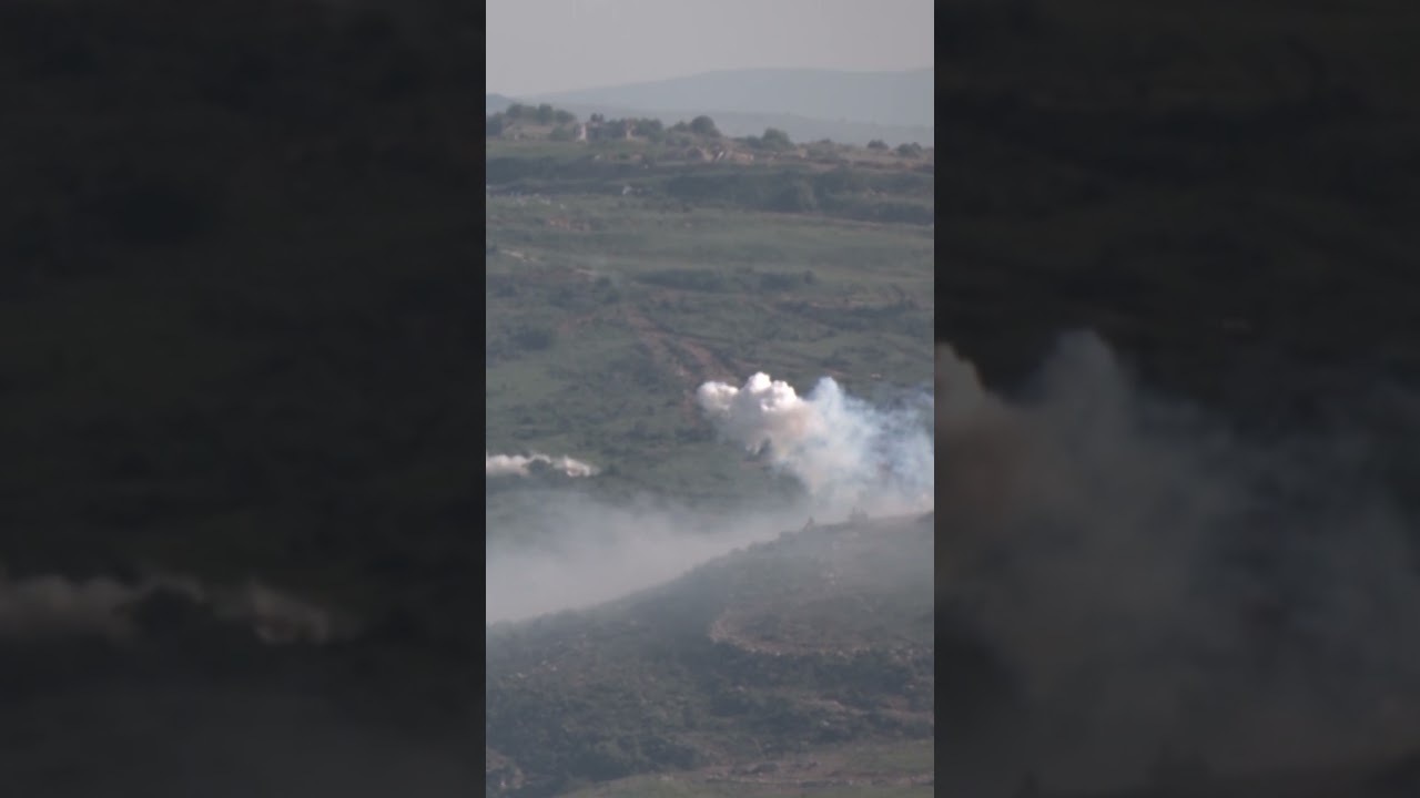 Explosions seen in sky over Lebanese border