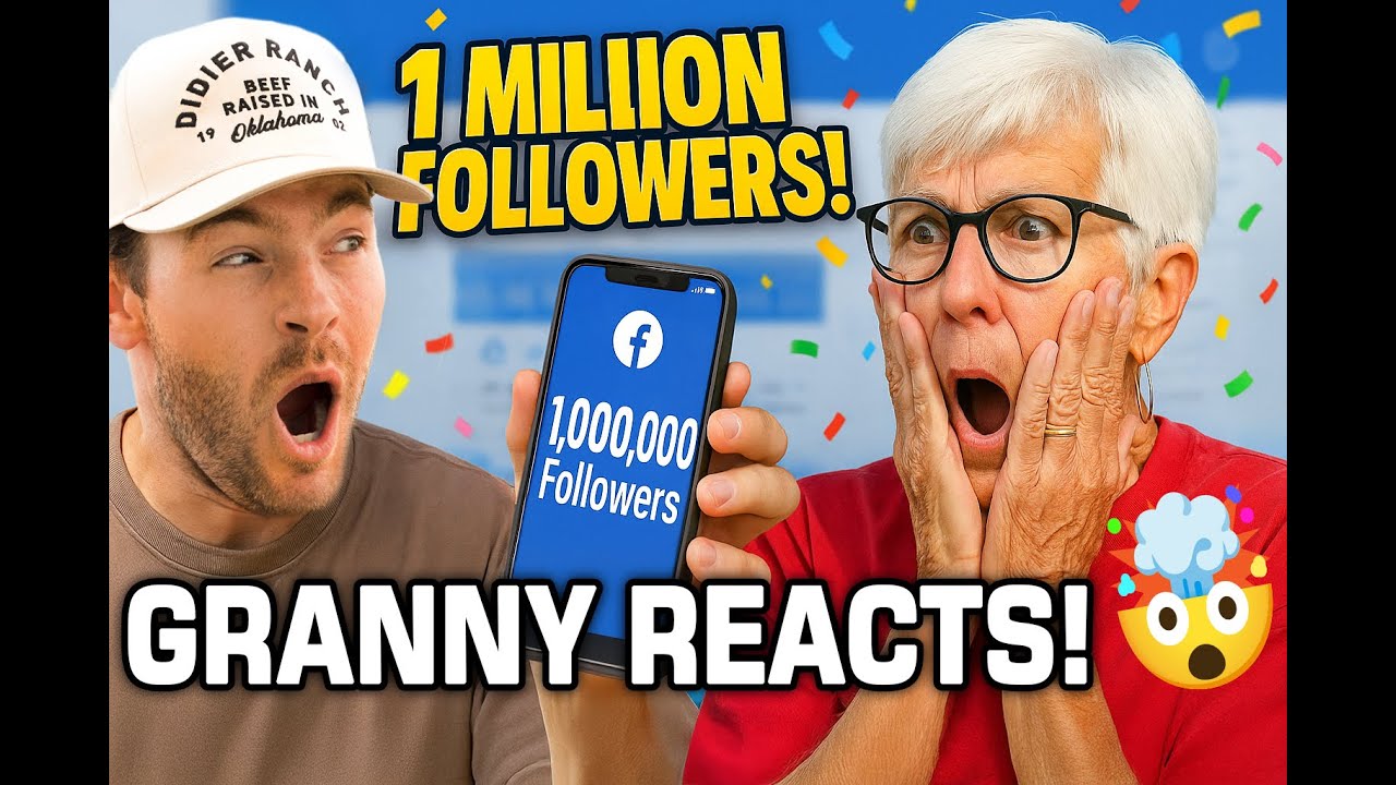 Granny Finds Out We Hit 1 MILLION Followers!