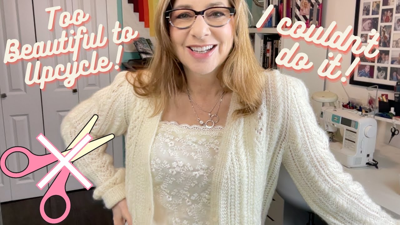 The Sweater I Couldn’t Upcycle! (so I made a camisole instead)