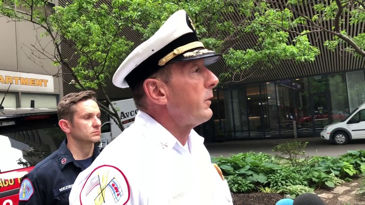 CFD Deputy District Chief Ron Dorneker talks to reporters