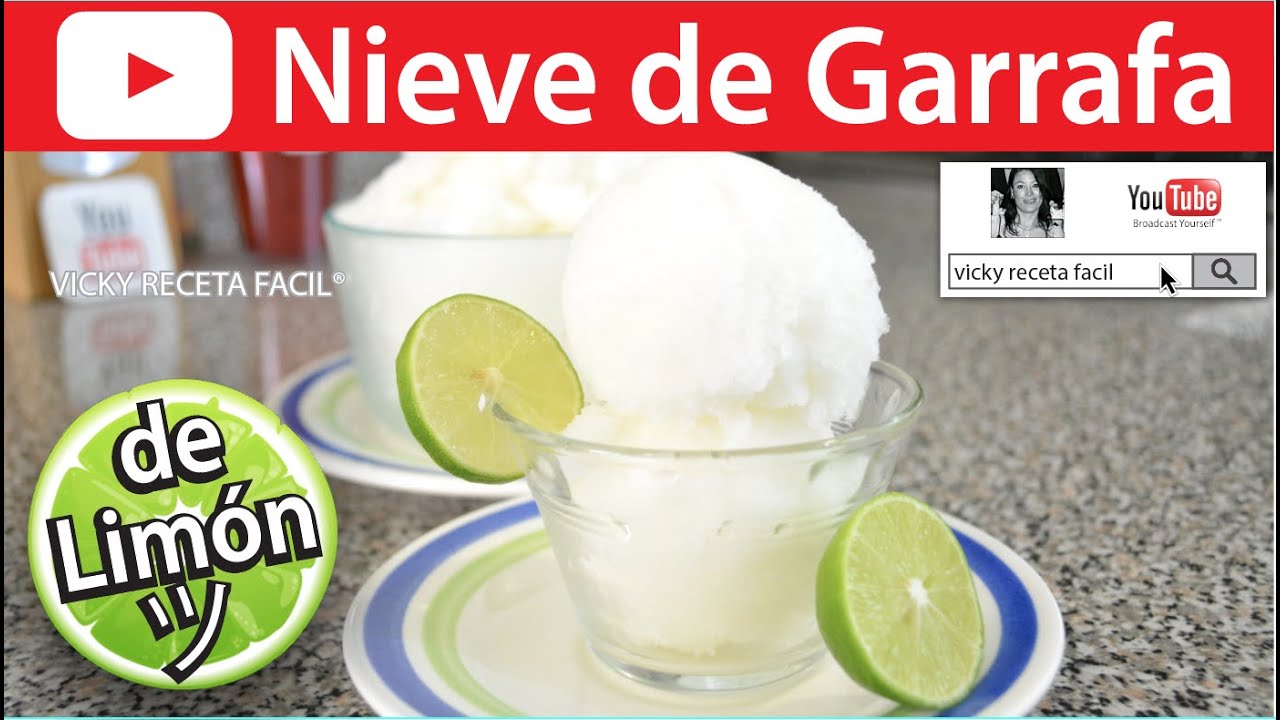 NIEVE DE LIMÓN NIEVE DE GARRAFA | Vicky Receta Facil