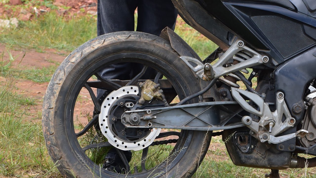 ktm swingarm in rs 200🔥 #modification