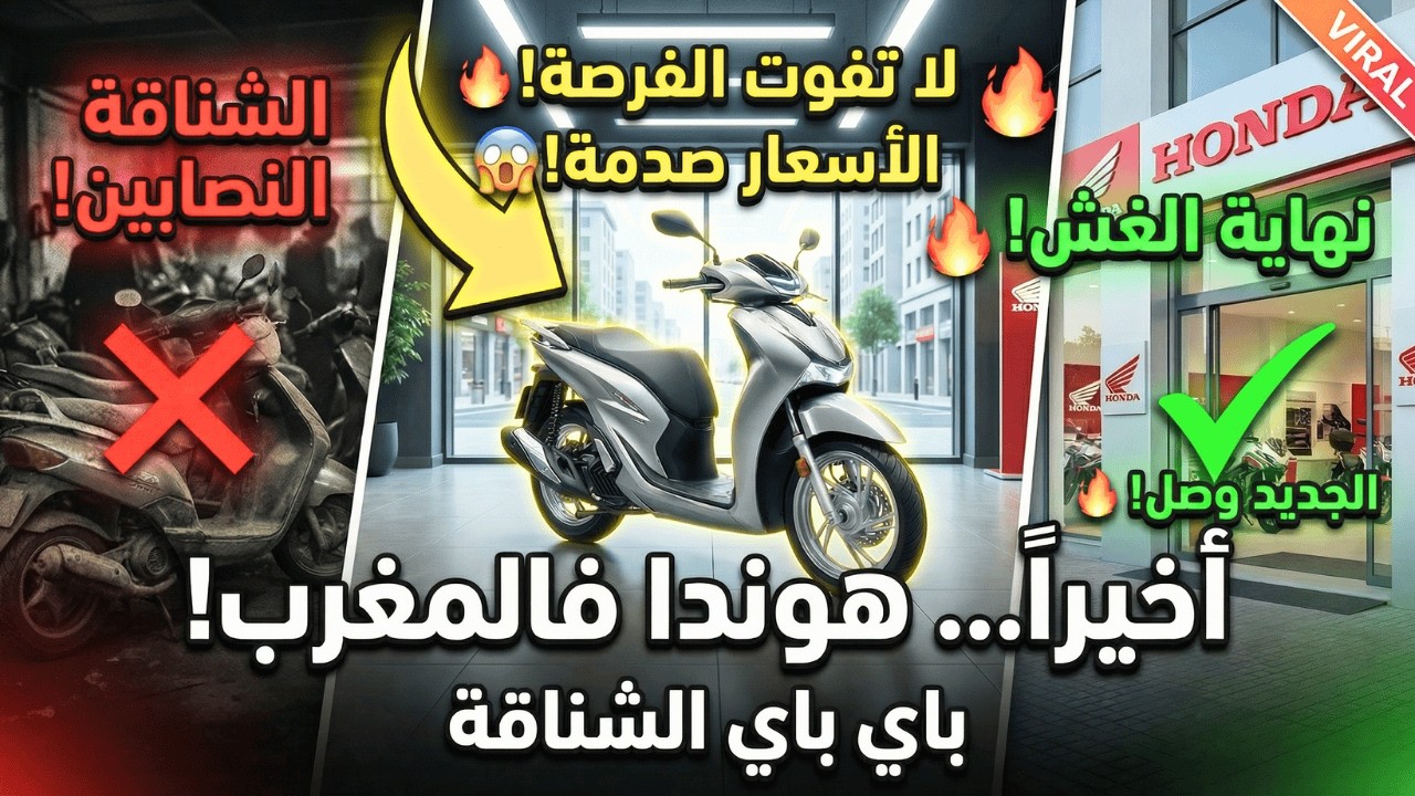 سالينا من الشناقة! Honda SH رسمياً فالمغرب 🇲🇦🔥
