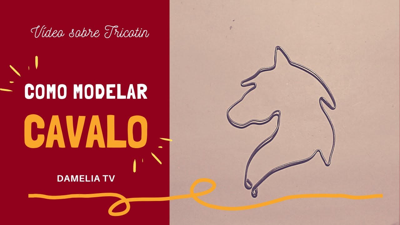 Como modelar CAVALO em TRICOTIN | Tutorial de Modelagem
