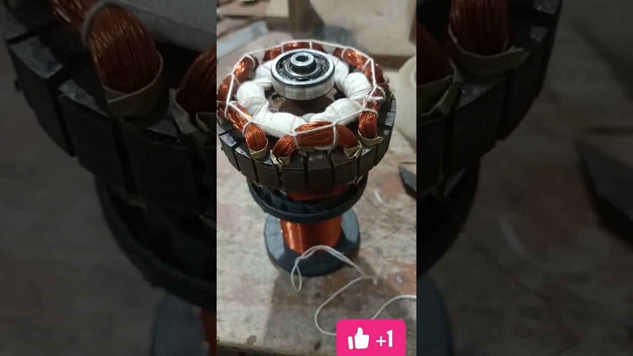 6+6 High speed ceiling fan hand winding data #video #viral #ciling #winding #shorts #electronicgyan