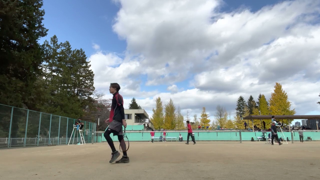 ソフトテニス　ウィナー杯　桃野・山家（岩沼STC・Ａ）vs レンディル
