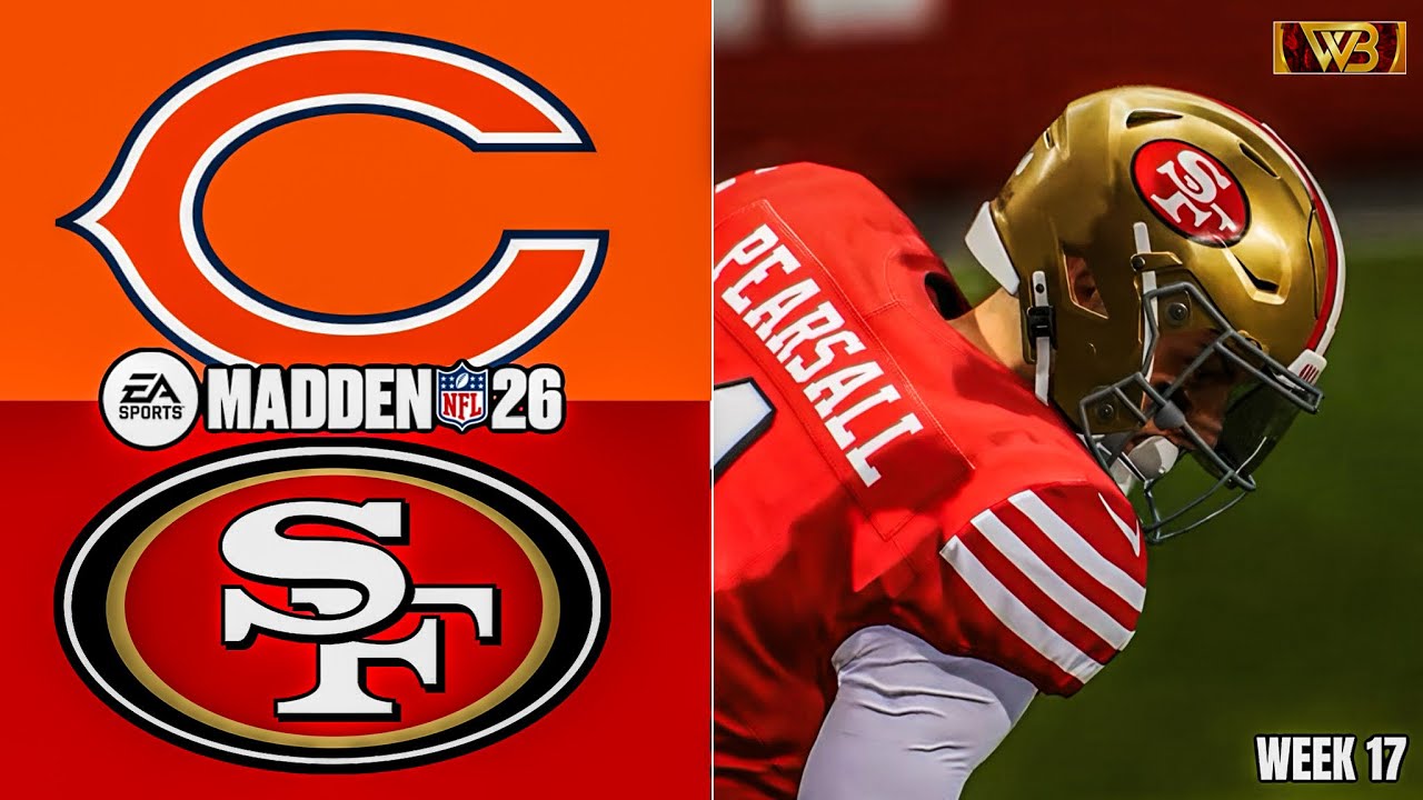 Madden 26 Bears vs 49ers Simulation 🔥 Week 17 Showdown
