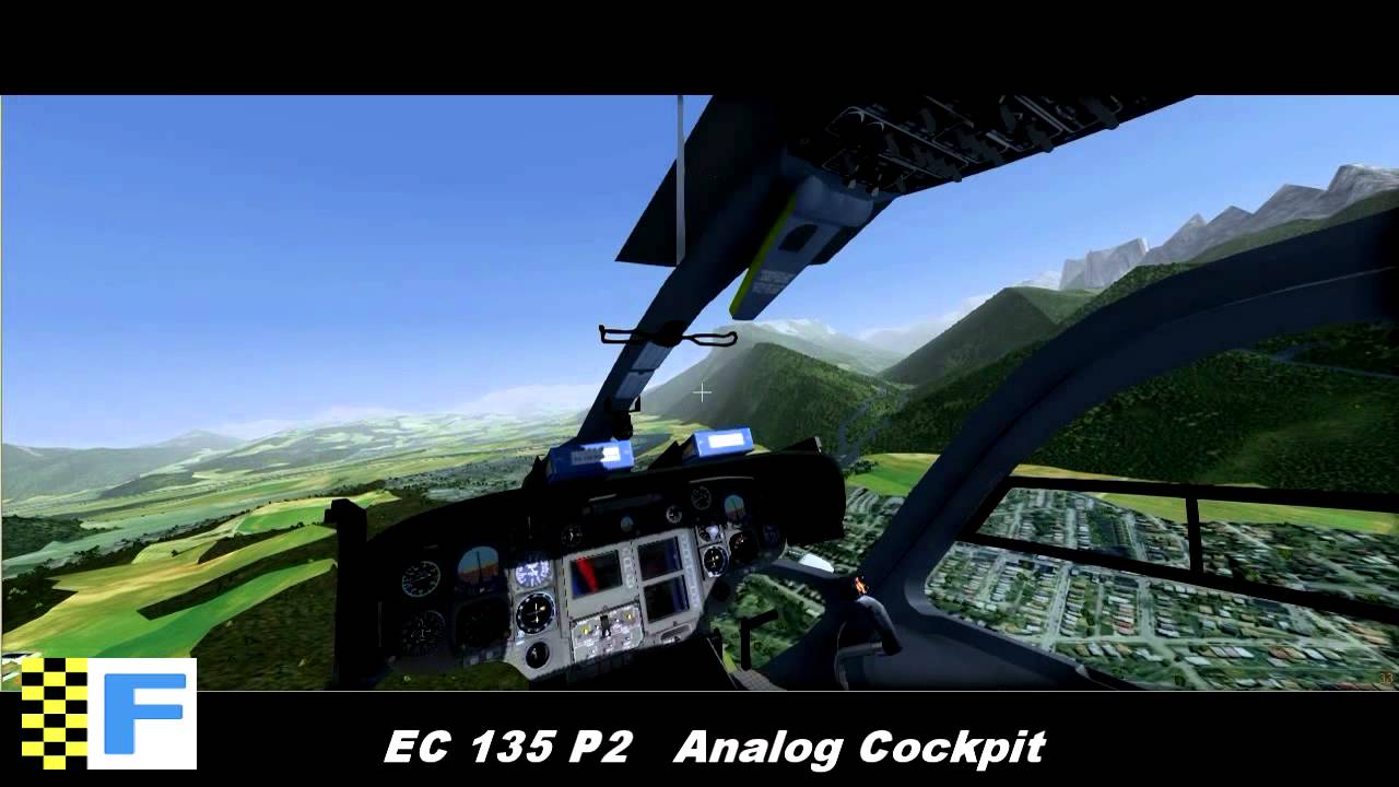 FlightGear: New EC135/EC635 Preview 5 - Analog Cockpit