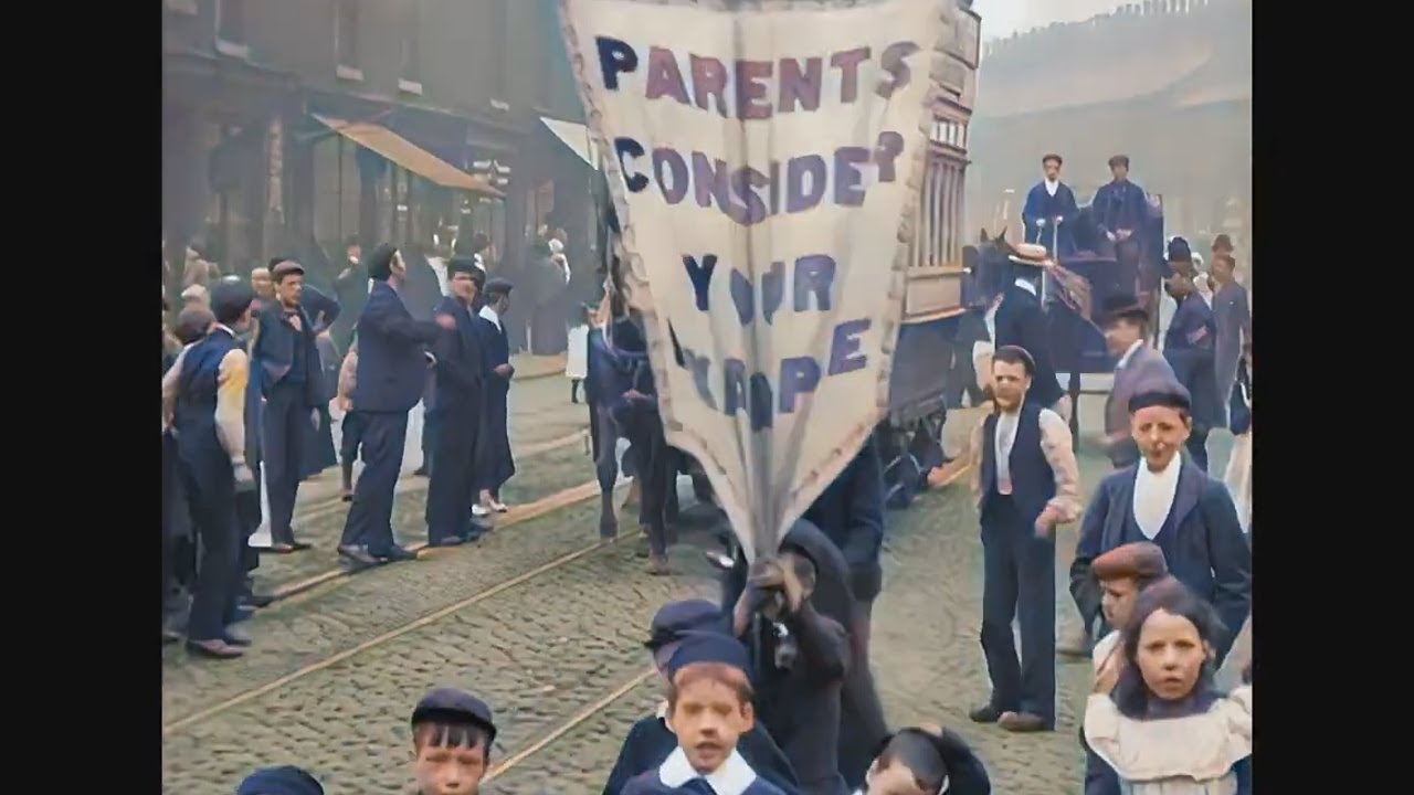 A Day in Old Manchester in Color