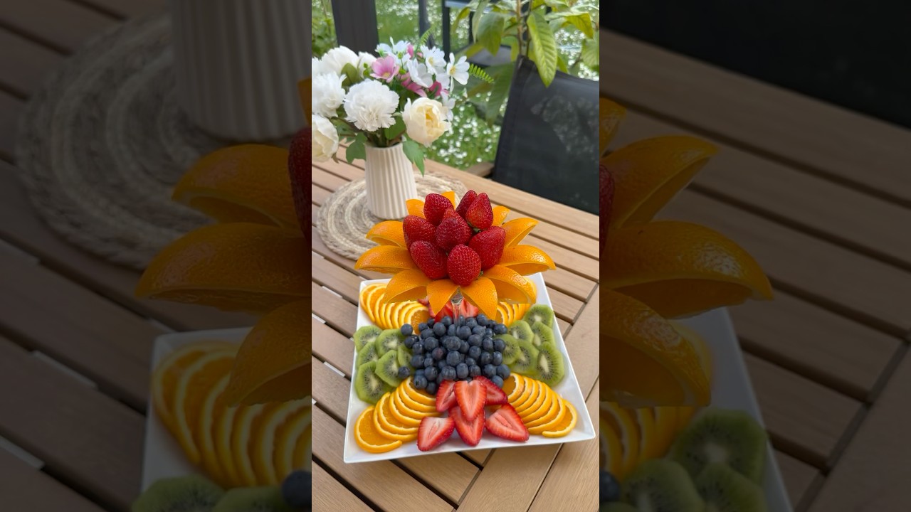 Fruits platter🫐🍓🥝🍊