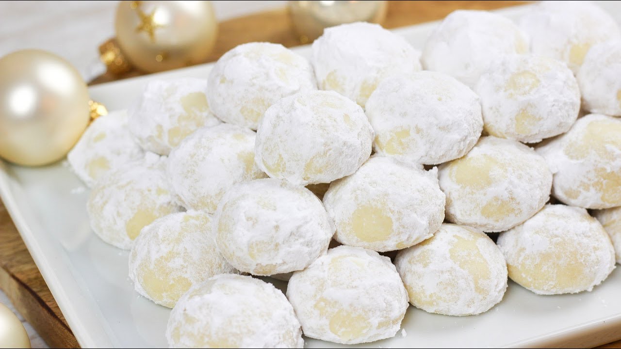 Extrem leckere Schneeball Pl&auml;tzchen I Die zergehen im Mund