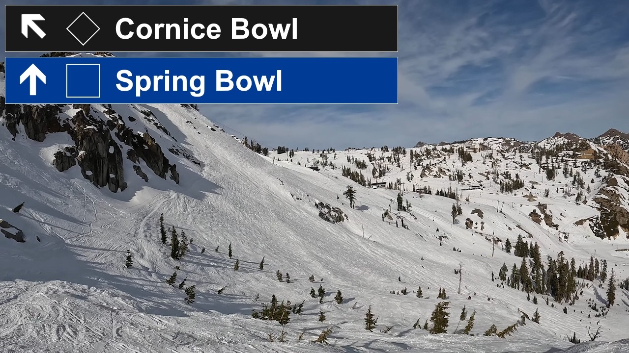 Palisades Tahoe, CA - ◊ Cornice Bowl to 🟦 Spring Bowl (1-31-26) [4K]