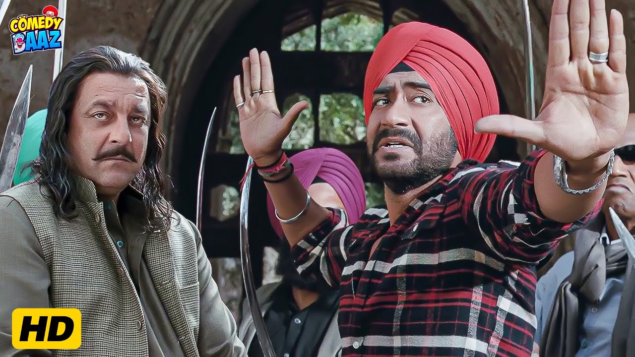 ओए कानून के दुश्मन, मुझे दुश्मनो के हवाले कर दिया | Son of Sardaar | Comedy | Ajay Devgn, Sanjay D