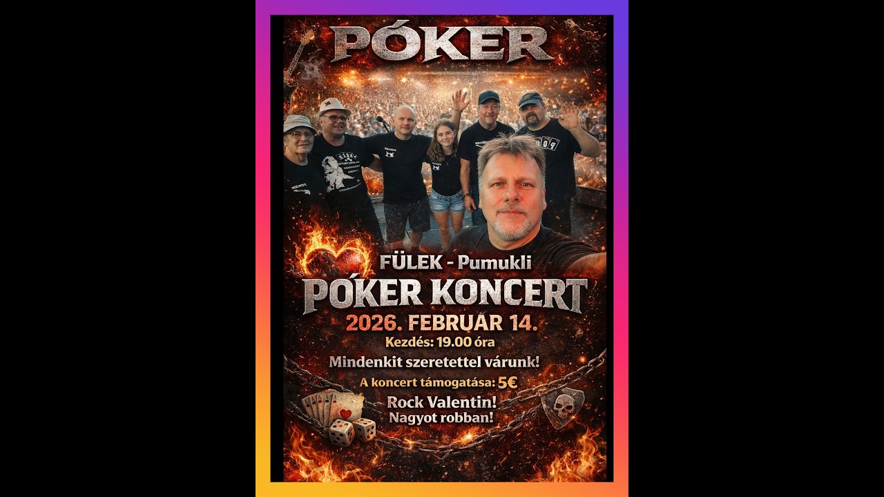 PÓKER zenekar (cover music) a  PUMUKLI vendéglőben Fülek 14.2.2026