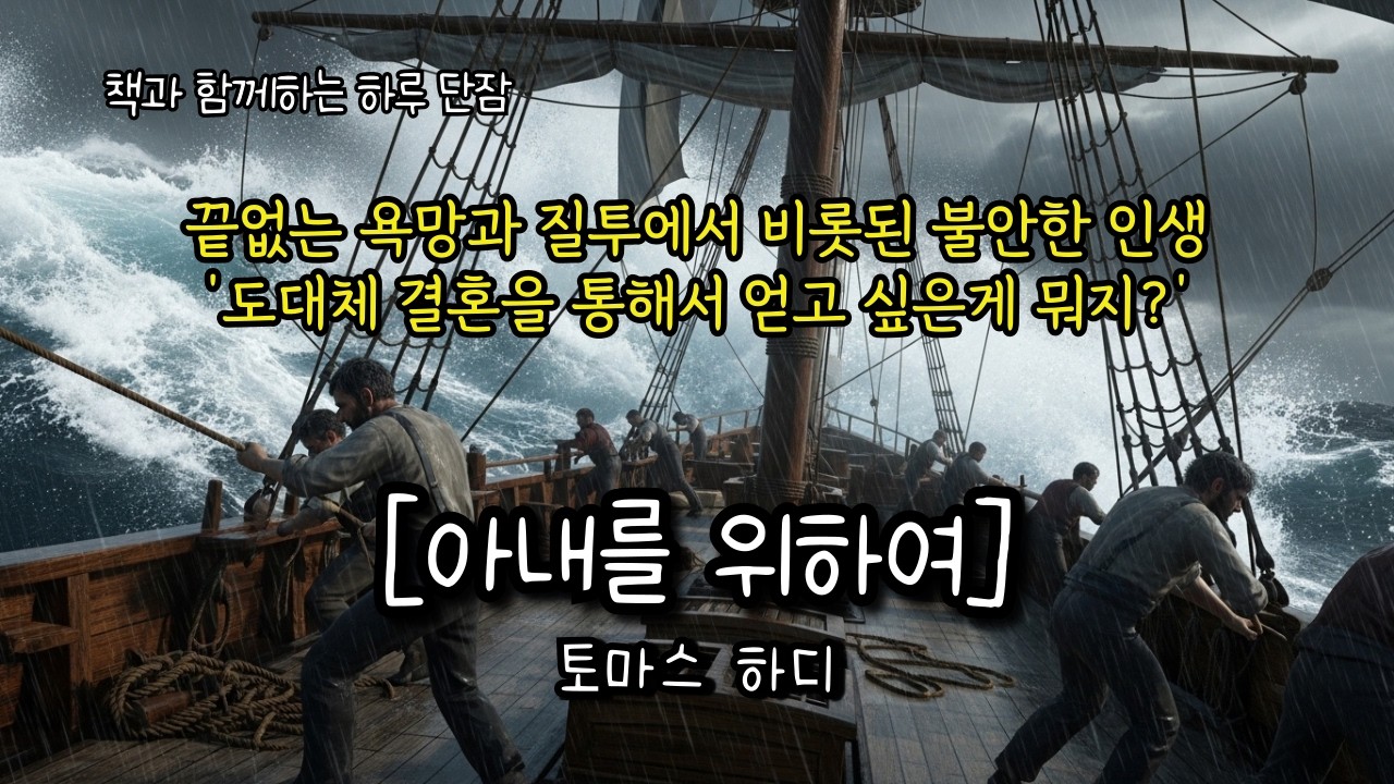 끝없는 욕망과 질투에서 비롯된 불안한 인생 '도대체 결혼을 통해서 얻고 싶은게 뭐야?' [아내를 위하여] 토마스 하디  #책읽어주는남자 #오디오북  #책과함께하는하루단잠
