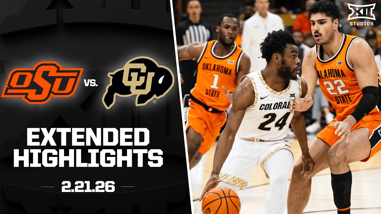 Oklahoma State vs. Colorado Extended Highlights | 2025-26 Big 12 Men's Basketball