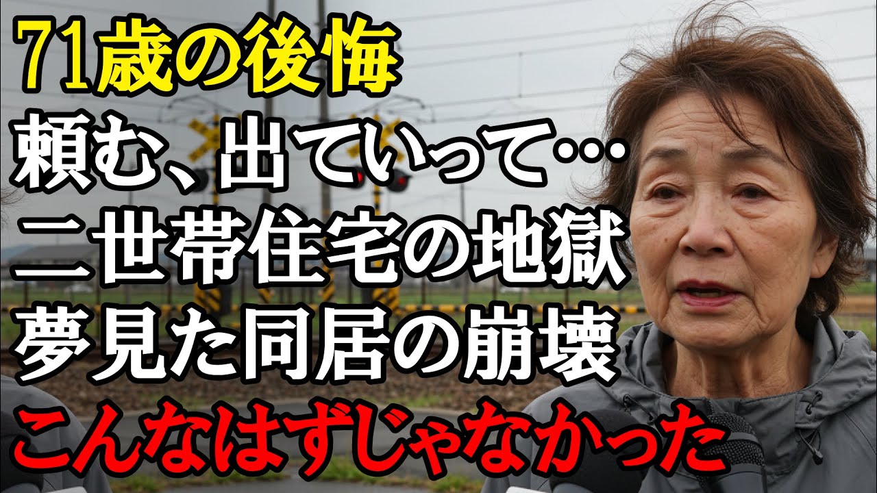 【本当にあった話】71歳夫婦、退職金で二世帯住宅を建設し息子夫婦と同居。2年後、関係は破綻。間違った決断についての痛切な告白。【感動する話】
