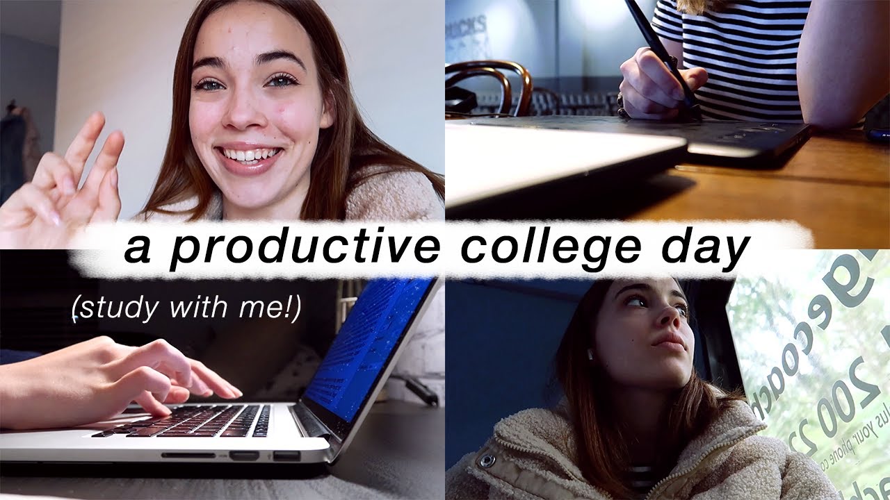 a productive college day in my life/study with me