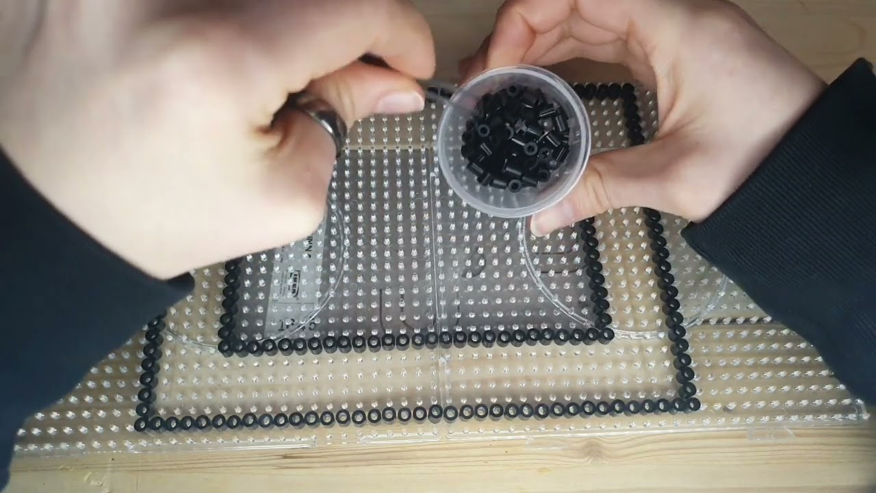 Designing Picture Frames from Fuse Beads ASMR Part 1