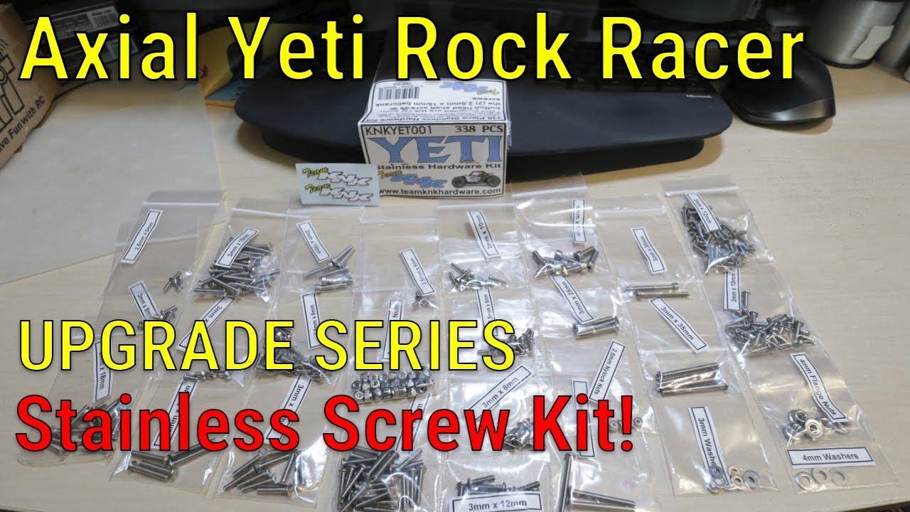 Axial Yeti Upgrade Series - Part 2 - Team KNK Stainless Hardware Screw Kit for Yeti