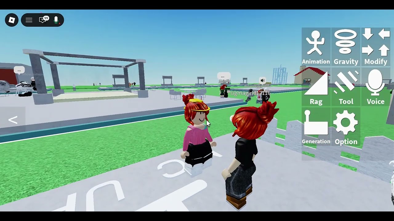 Playing Roblox Mic Up (finally having acsess to Voice chat yippeeee!!!)