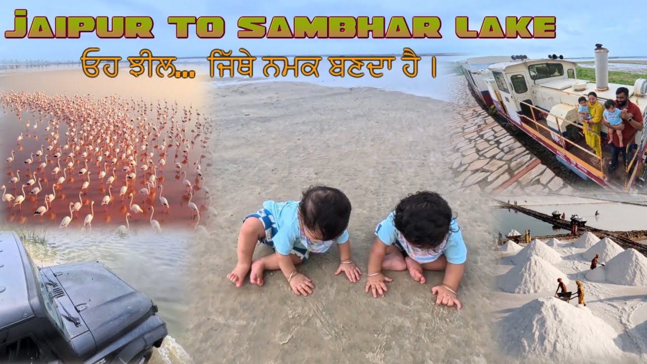 Jaipur to Sambhar Lake Family Trip 🚙 ਓਹ ਝੀਲ.. ਜਿੱਥੇ ਨਮਕ ਬਣਦਾ ਹੈ | Thar Water Crossing | #sambharlake
