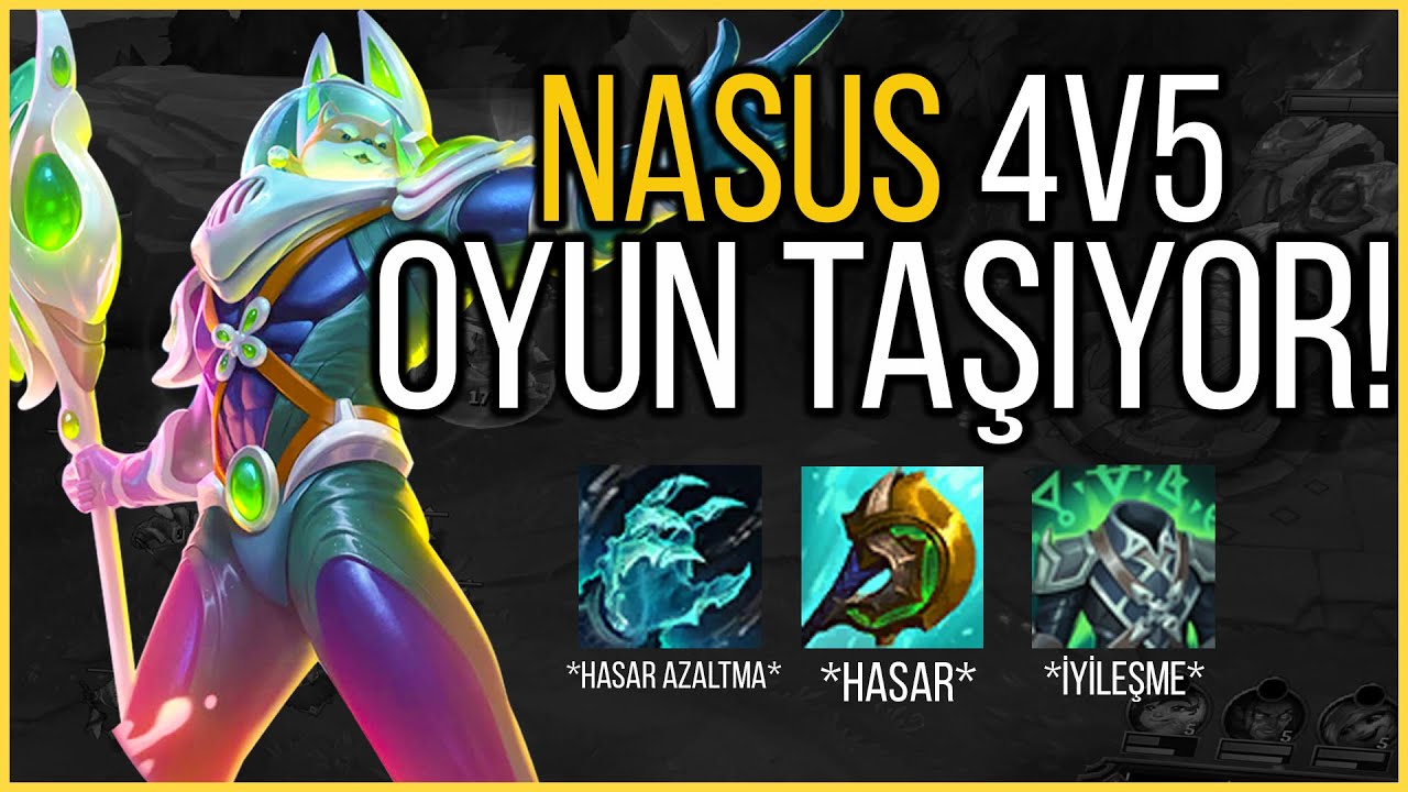 NASUSLA 4V5 OYUN NASIL KAZANILIR?  | NASUS VS WUKONG &Ouml;ĞRETİCİ &Uuml;ST KORİDOR