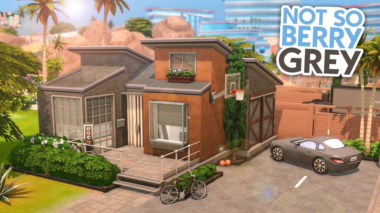 Не такой уж и маленький домик: серый // The Sims 4 Быстрая сборка