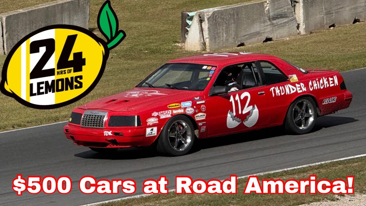 I Race In The 24 Hours Of Lemons at Road America The Ol Thunder Chicken was FAST!!