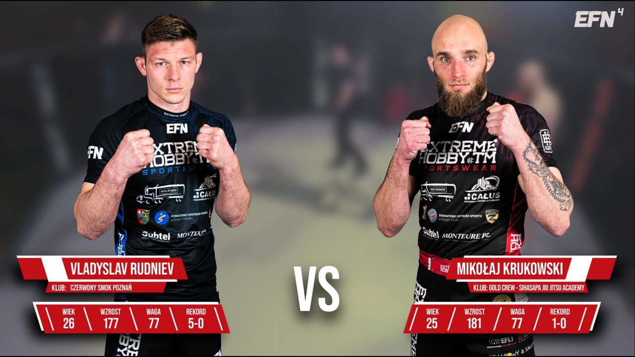 EFN 4 - PRO MMA -84kg: Vladyslav Rudniev vs Mikołaj Krukowski