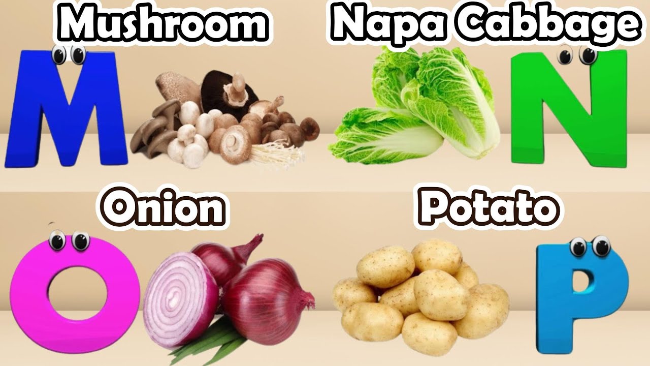 Vegetables ABC Song | Vegetables Alphabet Song | Phonics for Kids | Baby, Alphabet Letters