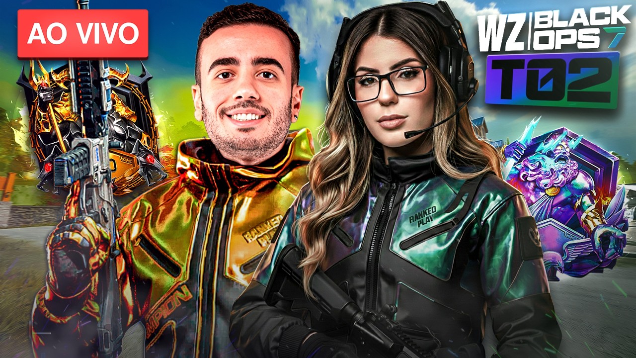 🔴 AO VIVO: JOGANDO A RANKED DO WARZONE COM O MEU NAMORADO 🔥❤️