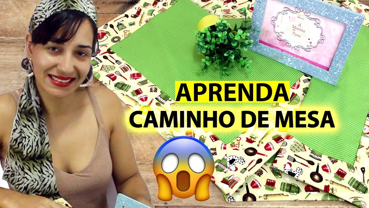 Aprenda fazer um Caminho de Mesa - A Menina do Pano
