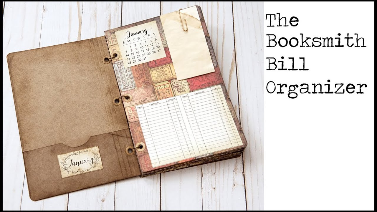 Booksmith Bill Organizer - craft with me!