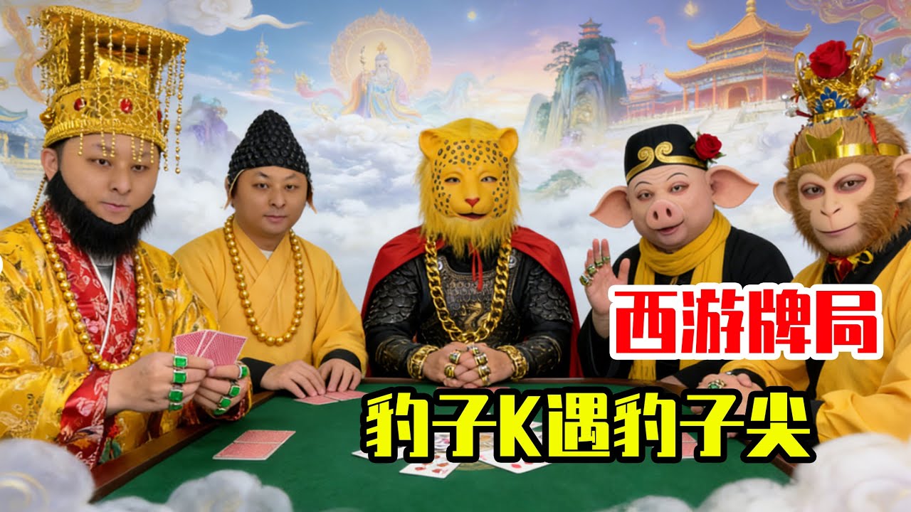 玉帝豹子 K 挑衅全场，八戒手抖藏豹子尖，开牌瞬间玉帝气晕了！
