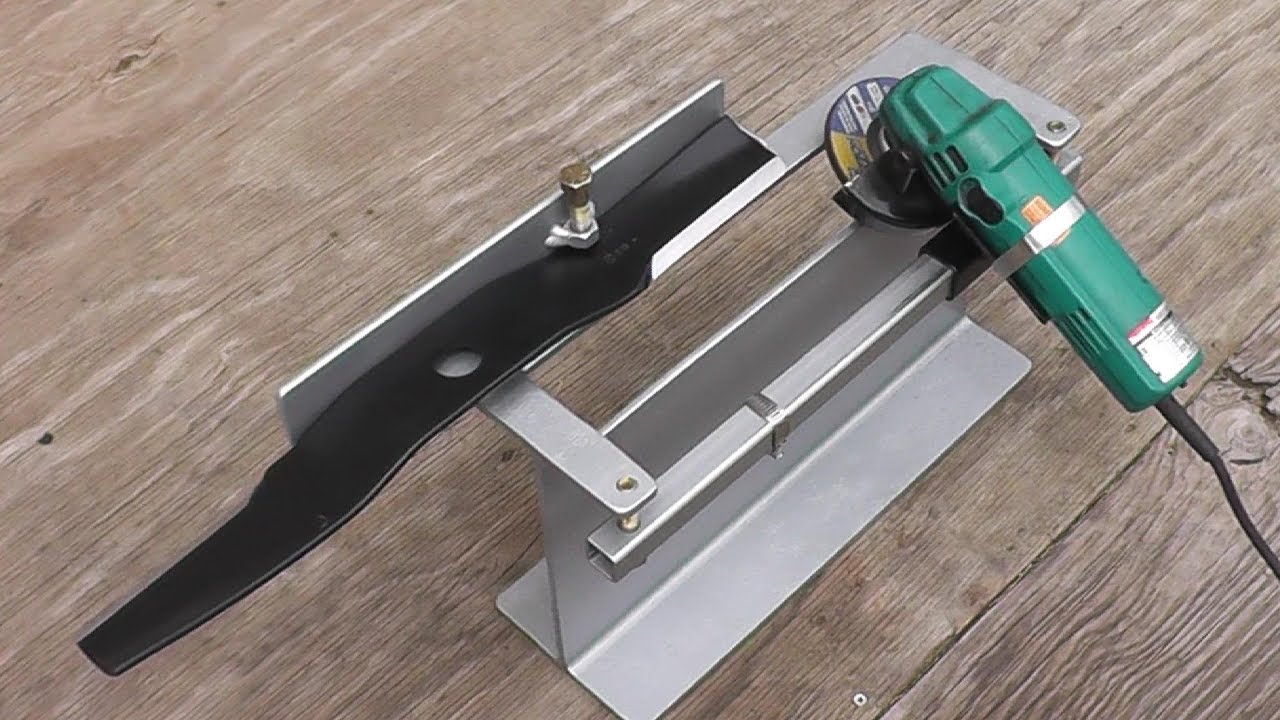 Homemade Mower Blade Sharpner and Shop Projects Update